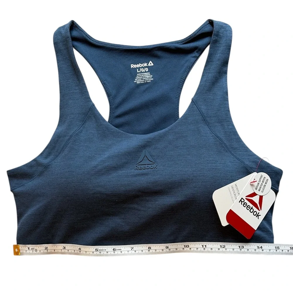 Reebok Women's Navy Sports Bra - Picture 6 of 6
